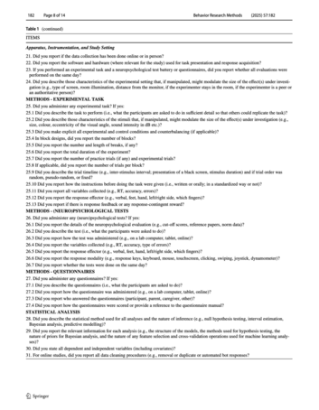 Table 1 (continued)