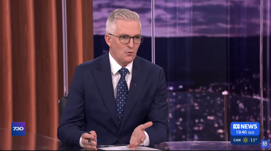 David Speers hosting ABC flagship program 730.