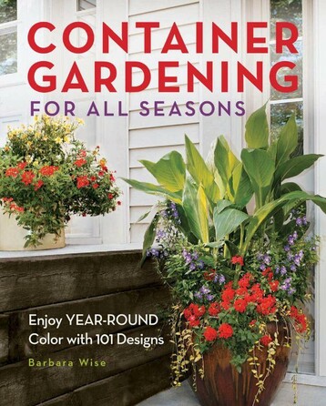 Designed like a recipe book, the book offers even the most novice gardeners a no-fail, easy-to-follow instruction format for each container.  

Gardeners can choose the recipes by season that fit the sun and shade conditions of their landscape. Author Barbara Wise includes all you need to know to plan, plant, grow and maintain a container garden. Fabulous colorful fall and winter container choices are also included.

The cover features a red, blue and green floral composition container, consisting of:

3 Red Pentas (Pentas lanceolata ‘Butterﬂy Red’) 
This plant is a host plant of the Sphinx moth. 

3 Dusty Miller (Senecio cineraria)
This is a plant known for being tough and reliable, a perfect example of the type of plant to introduce to a ﬁrst-time gardener.

3 Evolvulus ‘Blue Daze’ (Evolvulus nuttallianus)
This is a plant whose name comes from the Latin word meaning to “untwist.”