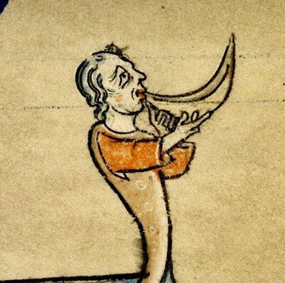 Humorous medieval manuscript