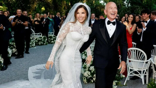 Lauren Sánchez and Jeff Bezos