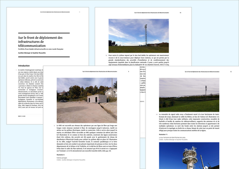 Capture d'écran de pages de l'article publié dans la revue RESET (lien dans le pouet)