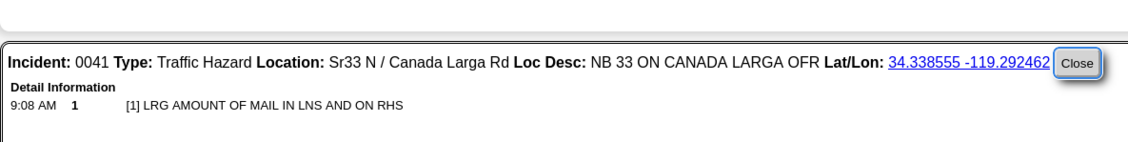 LRG AMOUNT OF MAIL IN LNS AND ON RHS