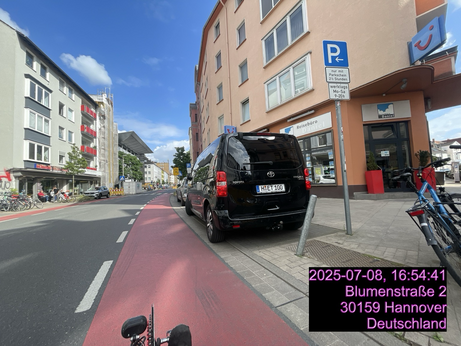 Blutstreifen ohne Echte Dooring Zobe- Wo soll sonst das Stehzeuge gesetzt konformen abgestellt werden