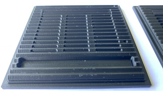FDM print of the NeXTcube front grill from another angle