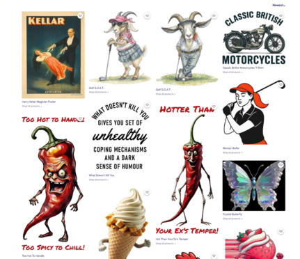 Looking for great designs for cards, t-shirts , prints, phone covers and more?