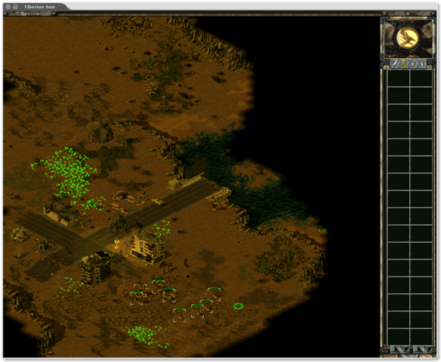 🕶️ A bird's-eye view of my troops at the start of the game, in a modern, war-torn city on the Arabian Peninsula.

📚️ CnCNet is a libre, multi-platform tool that simplifies single-player / multi-player play (on dedicated servers) with the old Command & Conquer titles (and derivatives) on recent hardware. Its installer (based on wine) supports the download and installation of free (C&C 1&2, Red Alert 1) or commercial (other games from CD, but not available for Linux), and apply any patches. The gameplay and balance of the games are unchanged, the cheats are eliminated. Great job making these games accessible in a few clicks!