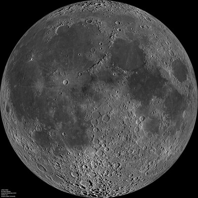 Composite image of the Moon's visible side.