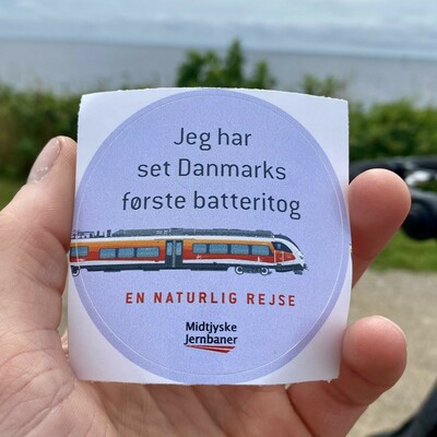 Got the sticker. Can go home now.

"I've seen Denmarks first battery train"