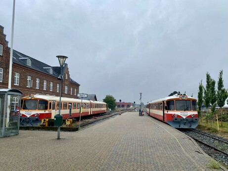 Two old trains at Lemvig