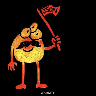 a json mascot 
warmth is written at the bottom