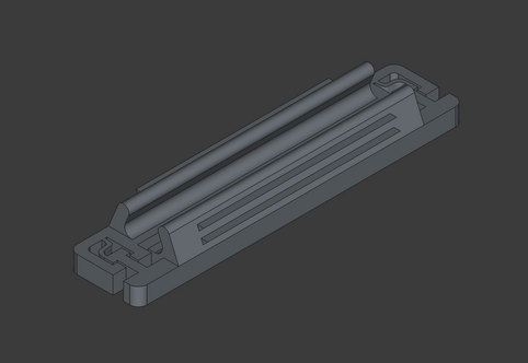 Screenshot of a tube squeezer in FreeCAD.
It has a print-in-place mechanism that allows it to be pressed together while sliding it down the tube to press the remaining paste out.