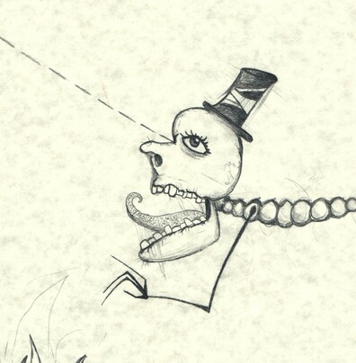 "Dr. Hat" - Bristol Paper, Graphite. (2013)