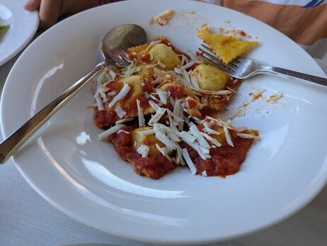 Cheese ravioli