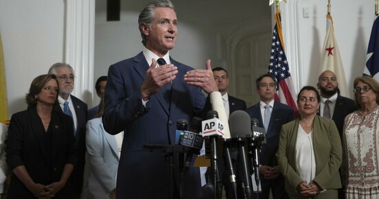 Newsom warns Trump on red-state redistricting: 'Playing with fire'