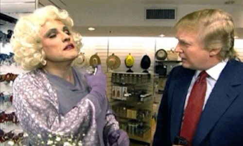 Actual photo of Rudy ‘Rudia’ Giuliani in drag during a skit with Donald Trump from the year 2000.