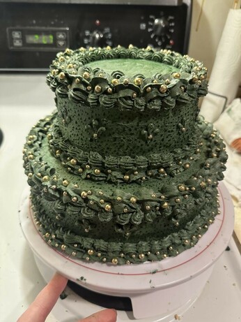 First time decorating a cake!!