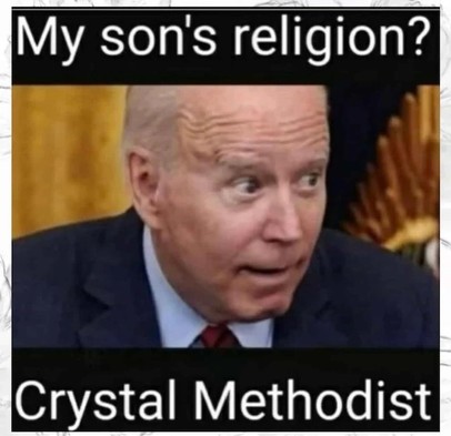 My son's religion?
Crystal Methodist