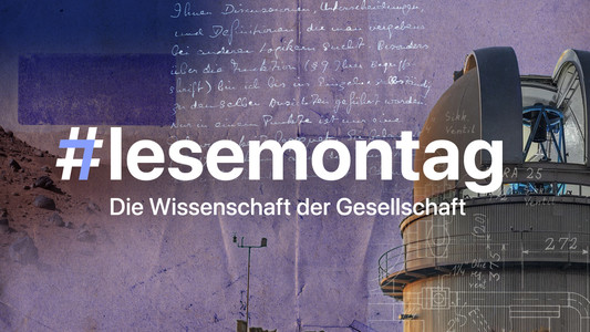 Grafik Lesemontag. Die Wissenschaft der Gesellschaft.