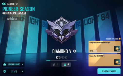 Lowly Diamond V rank