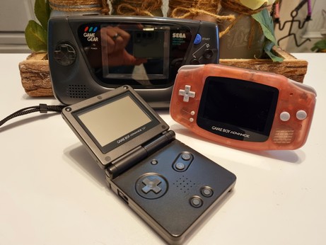 A couple of my GBAs and my Game Gear