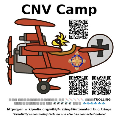Culturally appropriating the entire Chaos Communication Camp 2023
for the 
Orden "Pour Le Mérite" für Wissenschaften und Künste,
"for the greatest benefit to humankind"

Kliment from the Hardware Hacking Area suggested to add explanatory QR codes,
so here goes:

https://www.orden-pourlemerite.de/mitglieder/christiane-nuesslein-volhard

https://www.nobelprize.org/uploads/2018/06/nusslein-volhard-lecture.pdf

https://en.wikipedia.org/wiki/Fuzzing#Automated _bug _triage

https://artofquotation.wordpress.com/2016/12/11/creativity-is-combining-facts-no-one-else-has-connected-before/