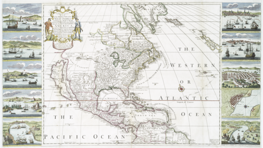 "A new and correct map of the trading part of the West Indies"